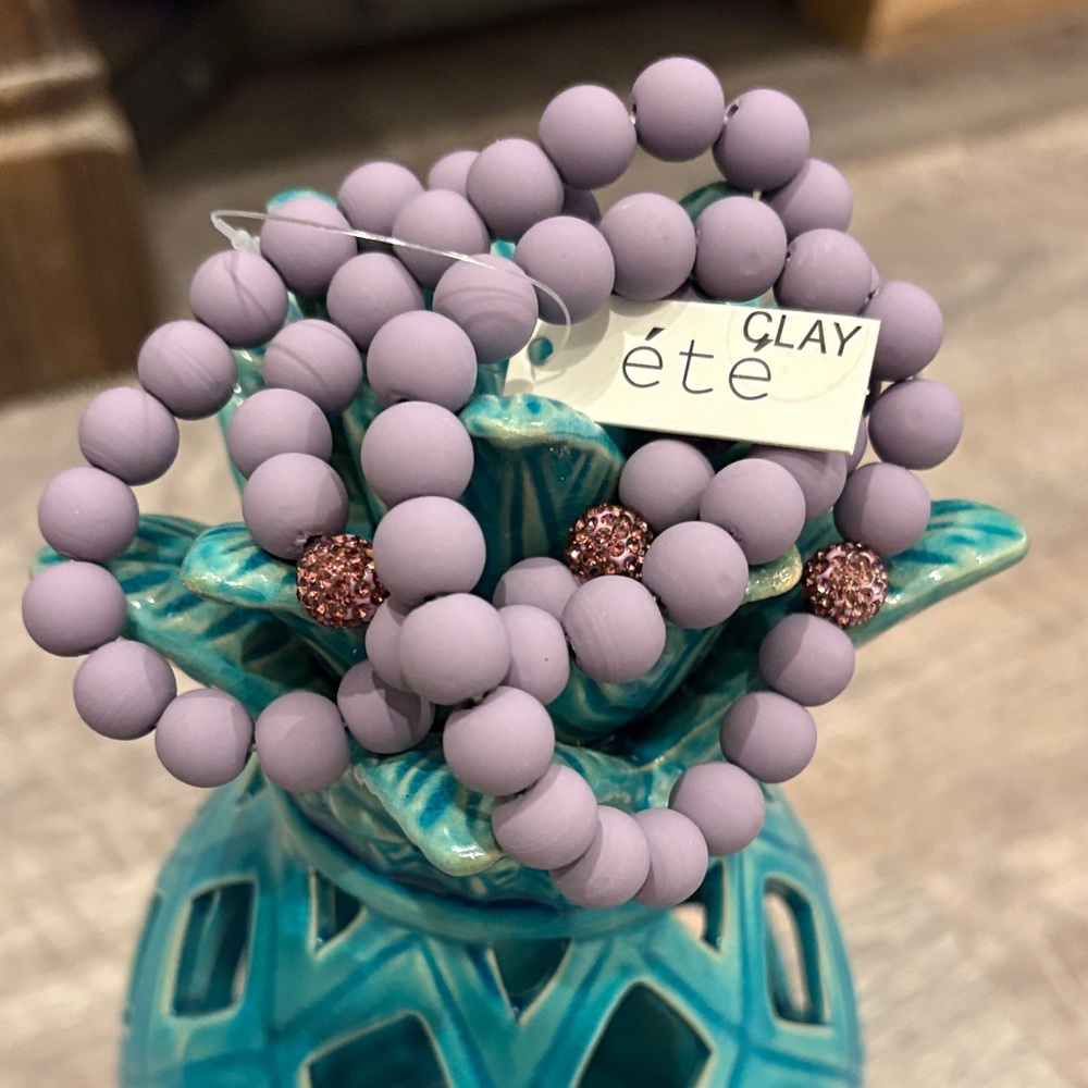 ETE Lavender Beaded Bracelets~ GORGEOUS ~ NWT